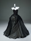 Flowers in Ink Handcrafted Tulle Gown