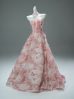 Pink Statement Satin Gown