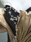 Black Statement Satin Gown