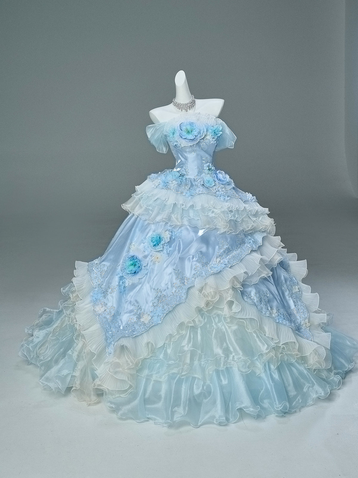Luna Glacier Vintage Gown