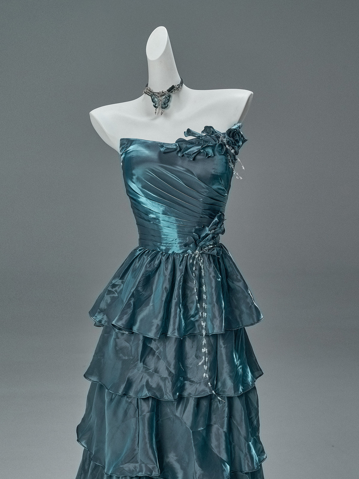 Blue Statement Fishtail Gown