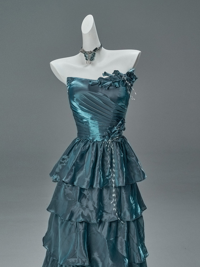 Blue Statement Fishtail Gown