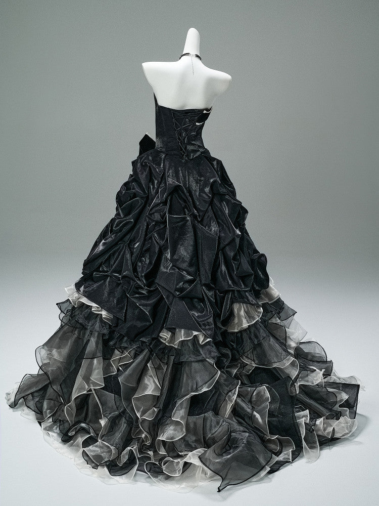 Little Night Breeze Black Princess Gown