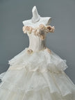 French Vintage Sculpted Gown