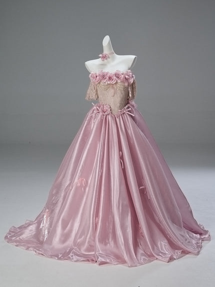 Gradient Vintage Evening Gown