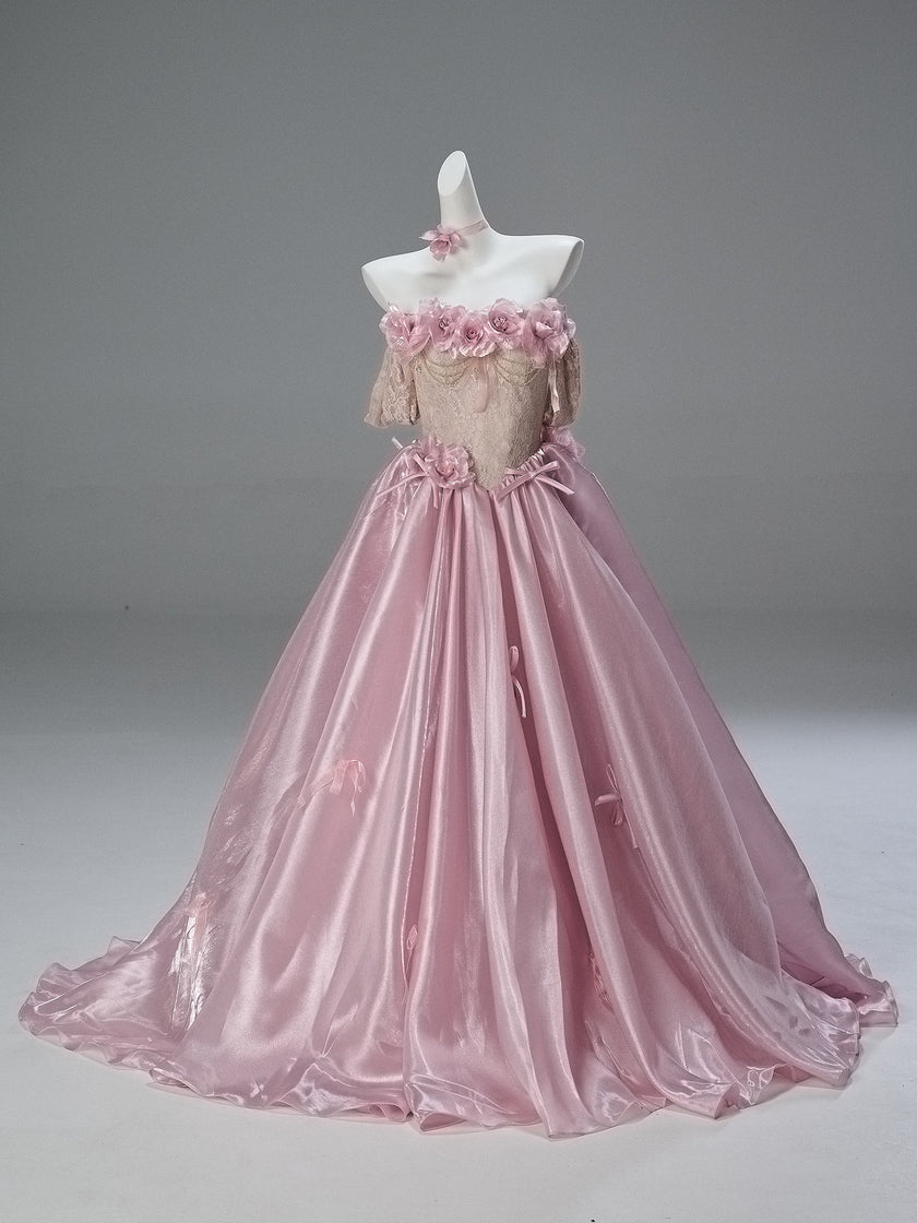 Gradient Vintage Evening Gown