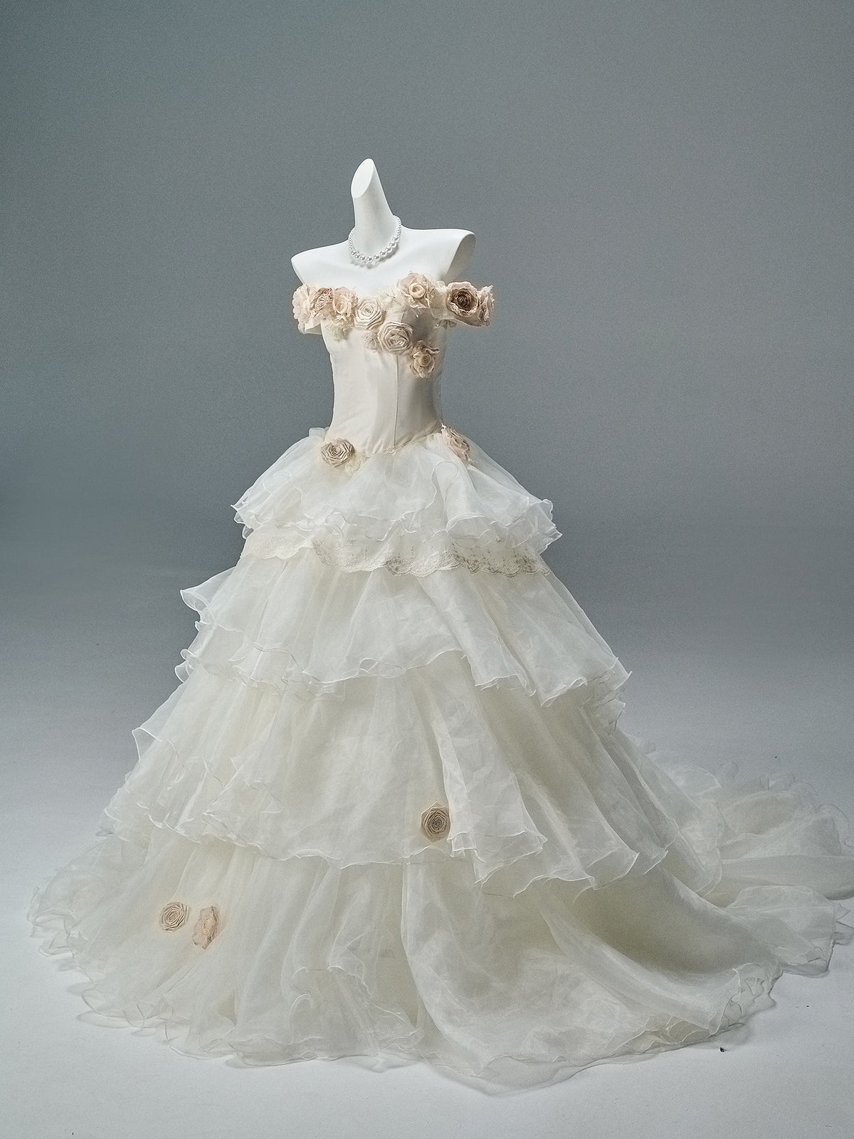 French Vintage Sculpted Gown
