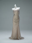 Crystal-Embellished Fishtail Gown