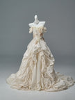 French Vintage Sculpted Gown