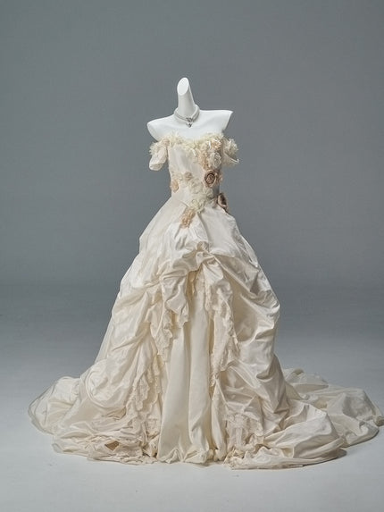 French Vintage Sculpted Gown