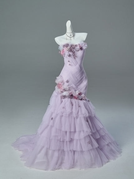 Purple Lemon Princess Vintage Sculpted Gown