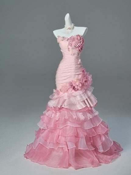Overflowing Roses Sculpted Gown