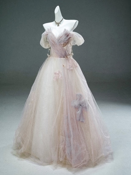Shattered Flowers Beaded Gown