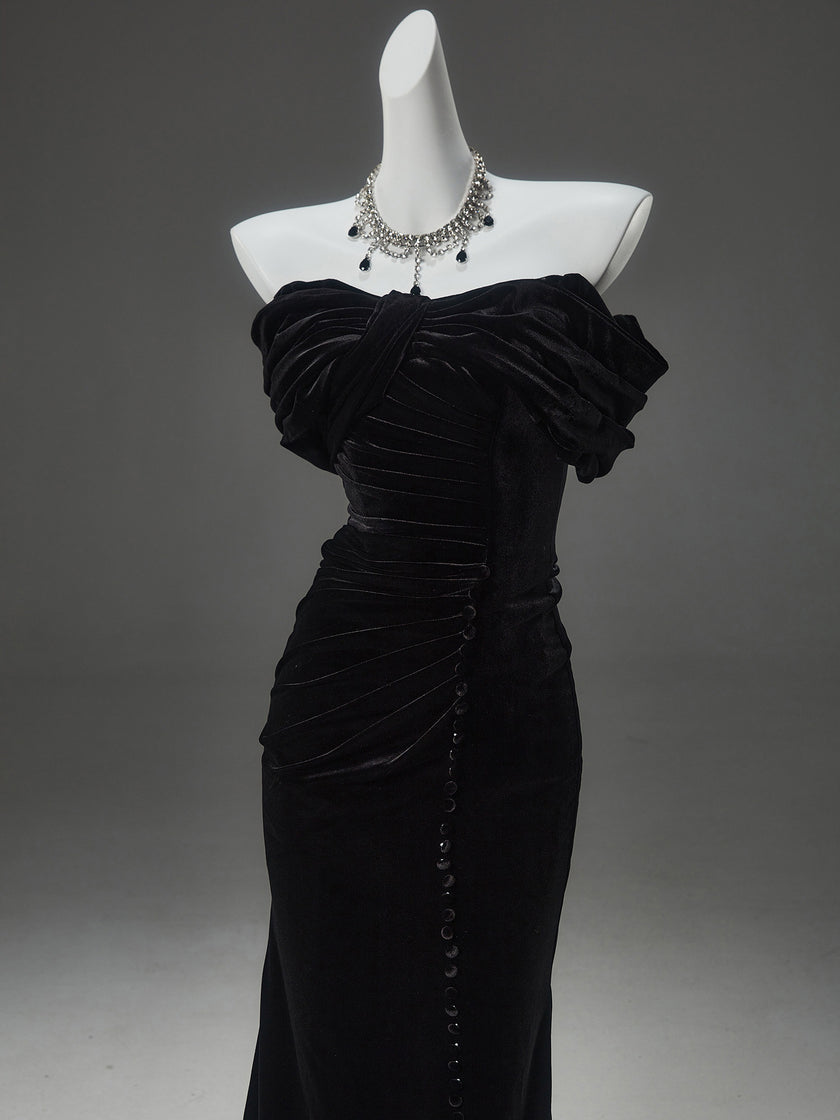 Rola Sculpted Fishtail Gown