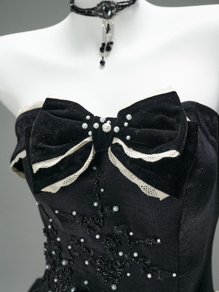 Little Night Breeze Black Princess Gown