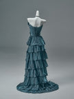 Blue Statement Fishtail Gown