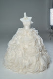 Pure White Lover Grand Skirt French Bridal Gown