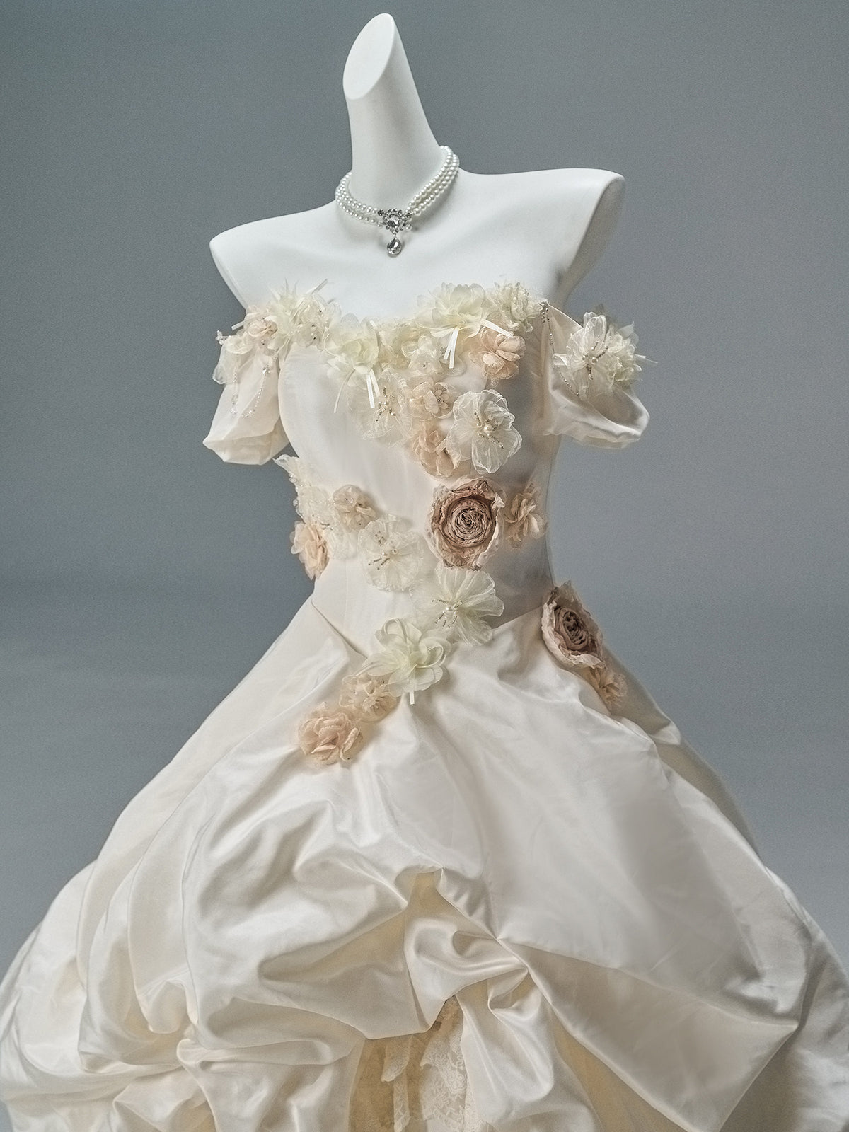 French Vintage Sculpted Gown