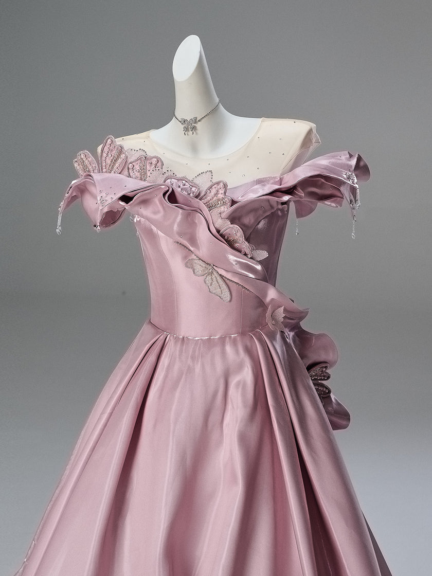 Peachheart Gradient Vintage Gown