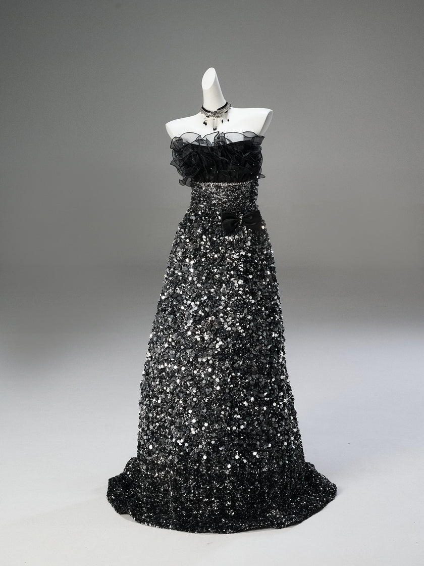 Black Statement Evening Gown