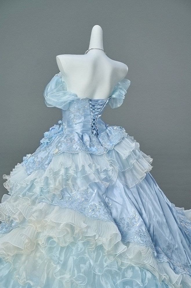 Luna Glacier Vintage Gown