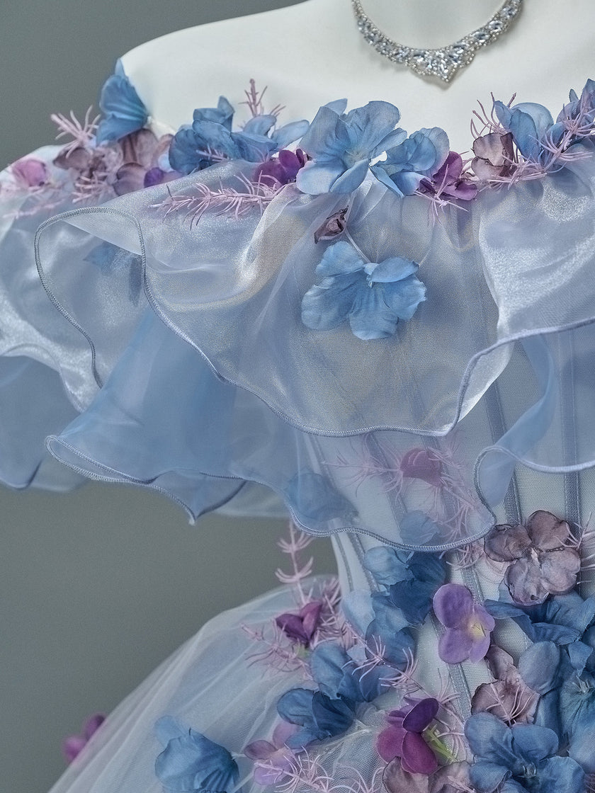 Vintage-Inspired Flower Gown