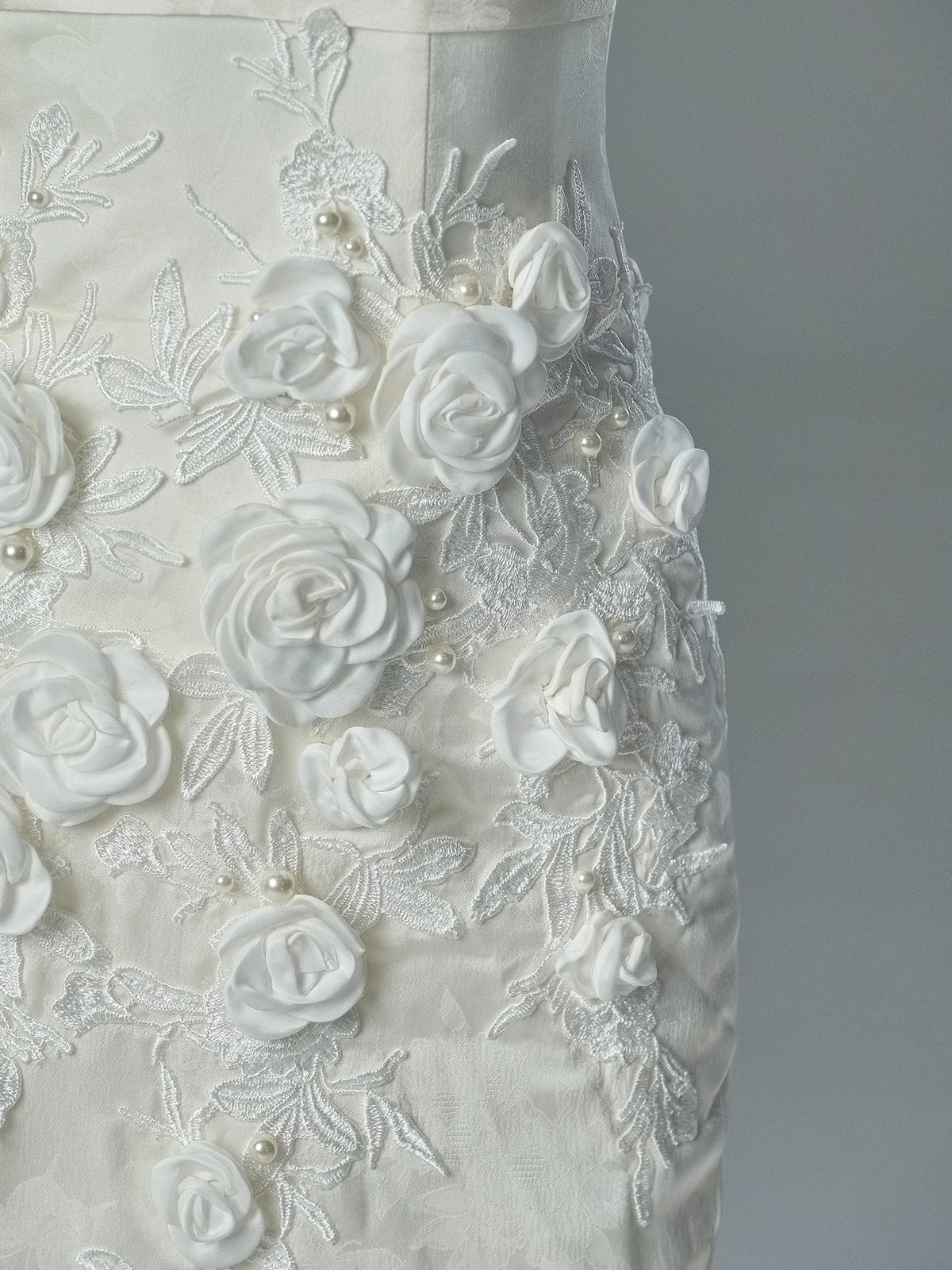 French Vintage Sculpted Gown