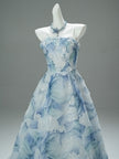 Blue Statement Evening Gown