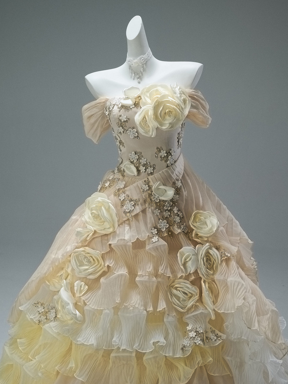 Dream of Devotion Embellished Vintage Gown