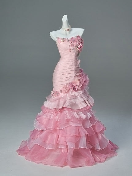 Overflowing Roses Sculpted Gown