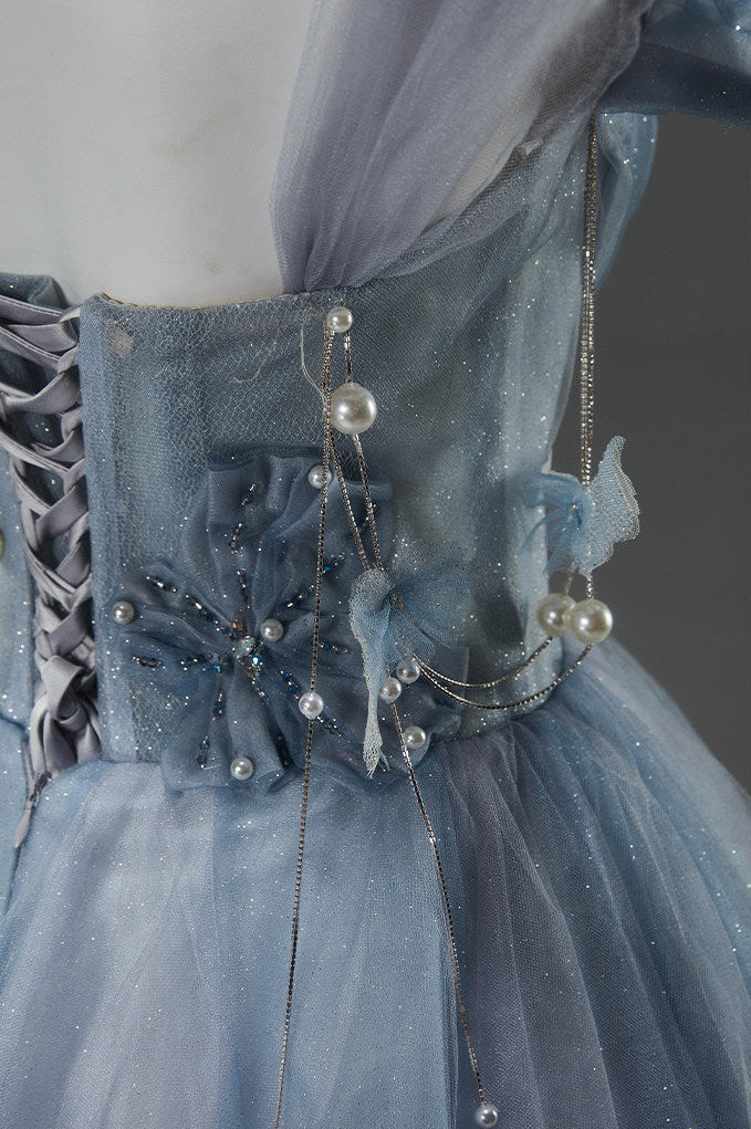 Shattered Flowers Beaded Gown