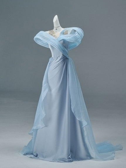 Statement Satin Evening Gown