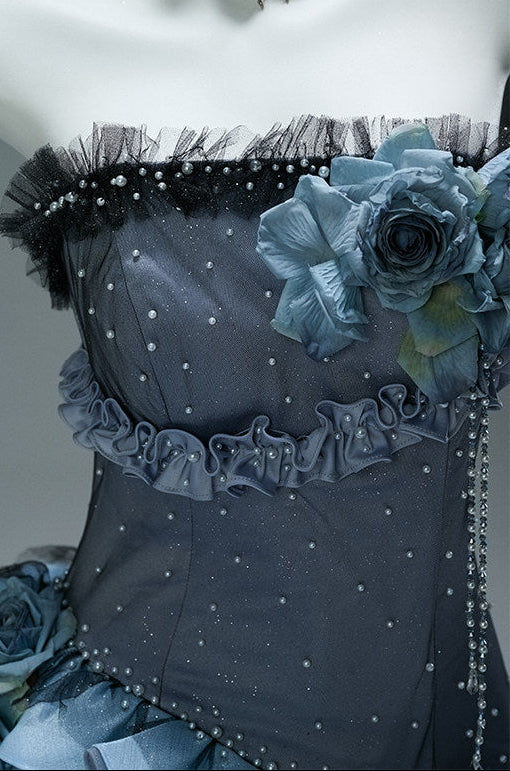 Gradient Vintage Evening Gown