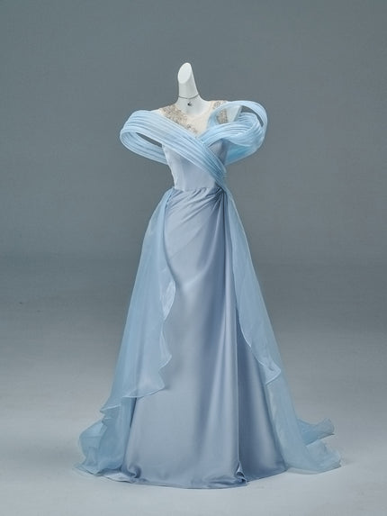 Statement Satin Evening Gown