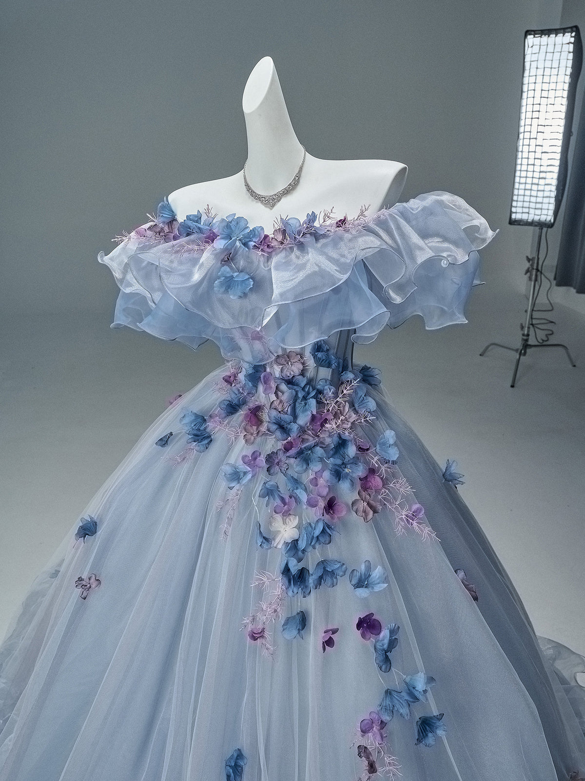 Vintage-Inspired Flower Gown