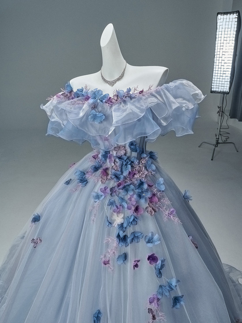 Vintage-Inspired Flower Gown