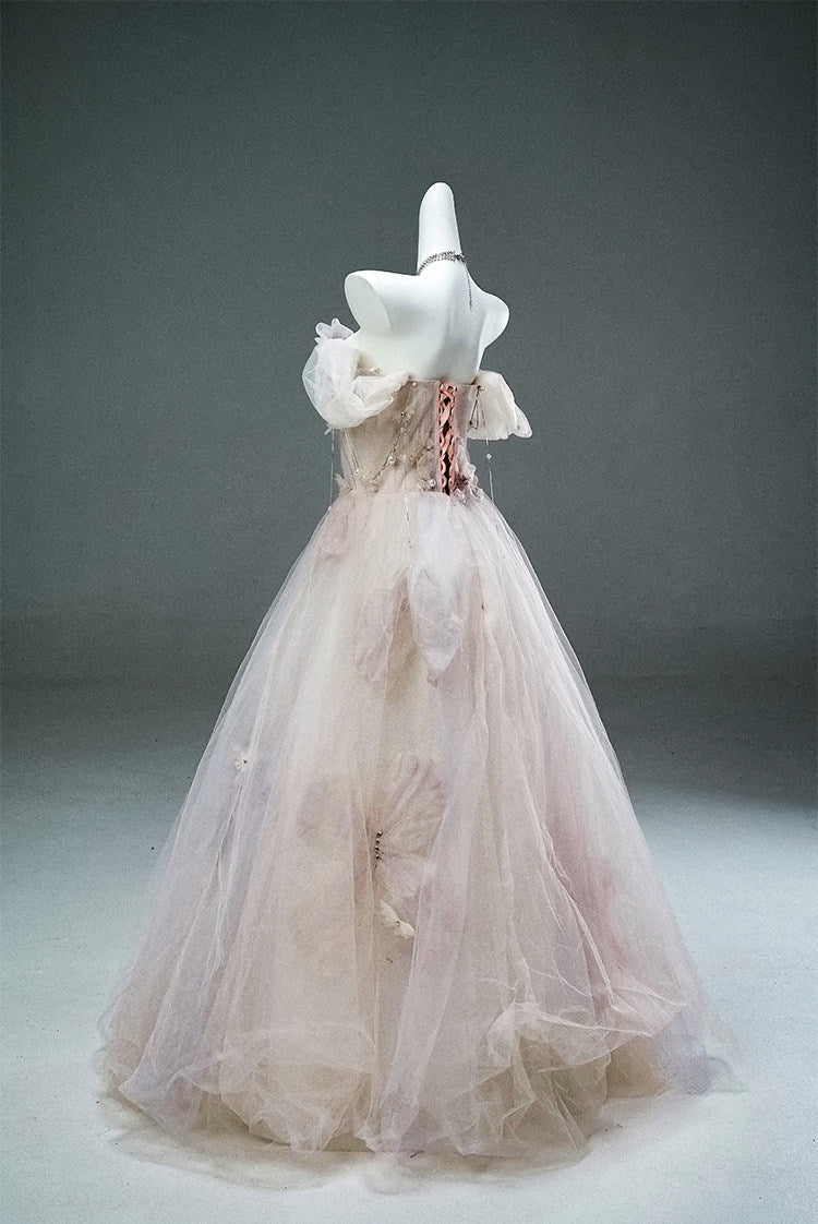 Shattered Flowers Beaded Gown