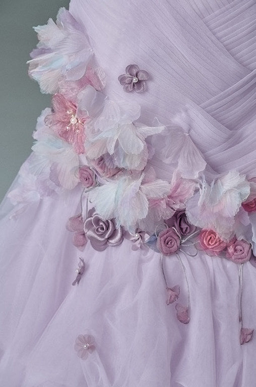 Purple Lemon Princess Vintage Sculpted Gown