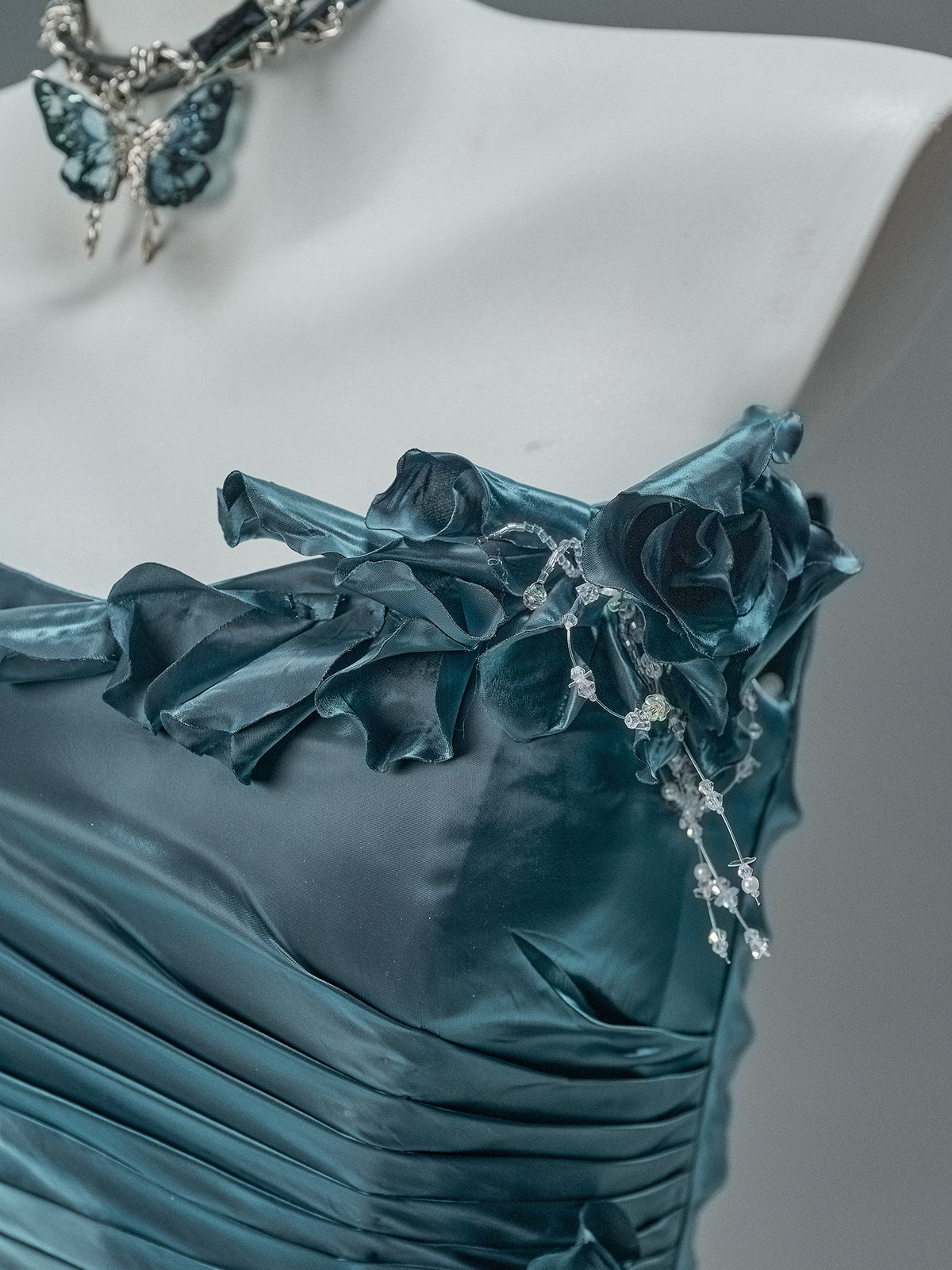 Blue Statement Fishtail Gown