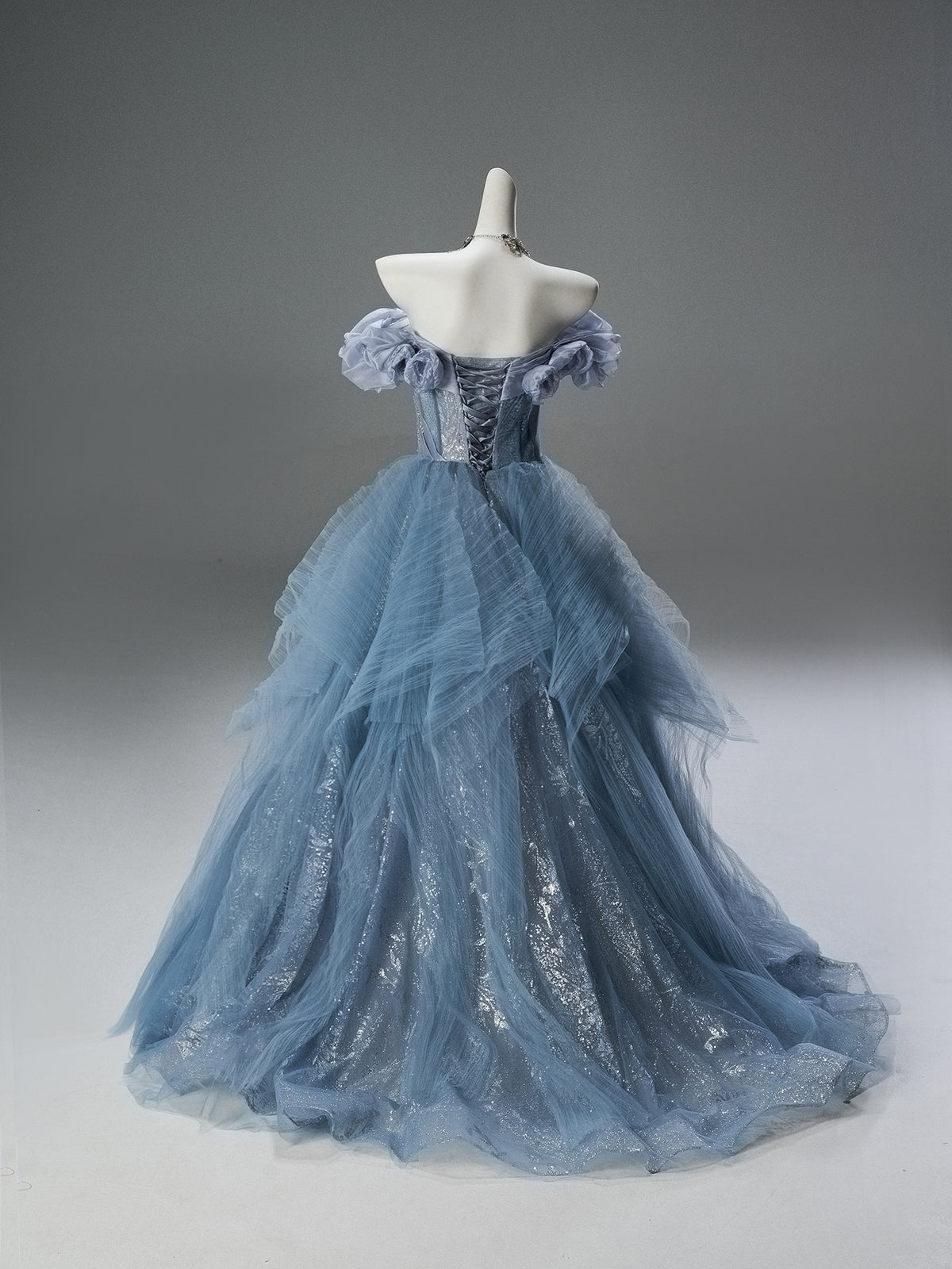 Blue Sakura Statement Gown