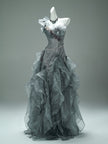 Sea of Shadows Vintage Fishtail Gown