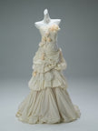 Rose Left French Vintage Sculpted Gown