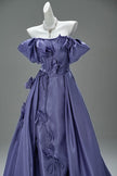 Sandalwood Purple Satin Evening Gown