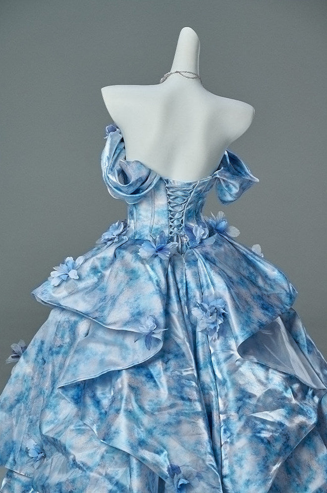 Flower Vintage Princess Gown