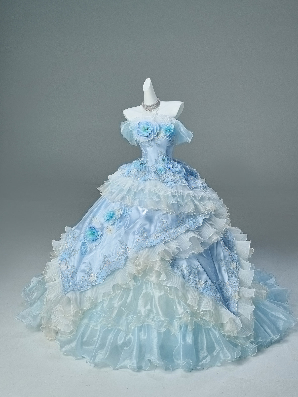Luna Glacier Vintage Gown