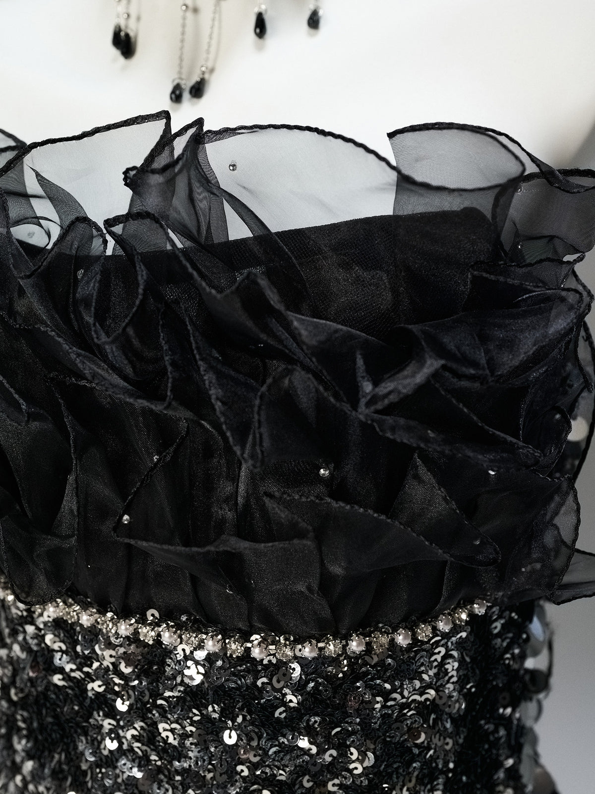 Black Statement Evening Gown