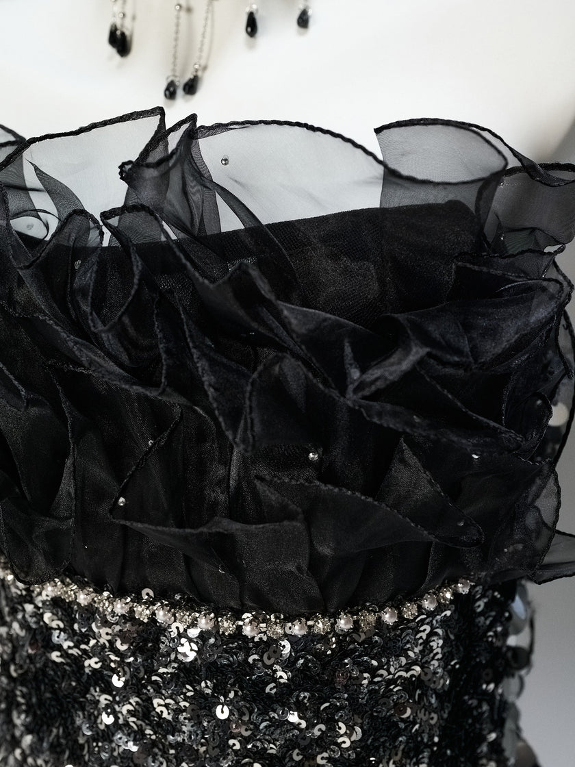 Black Statement Evening Gown