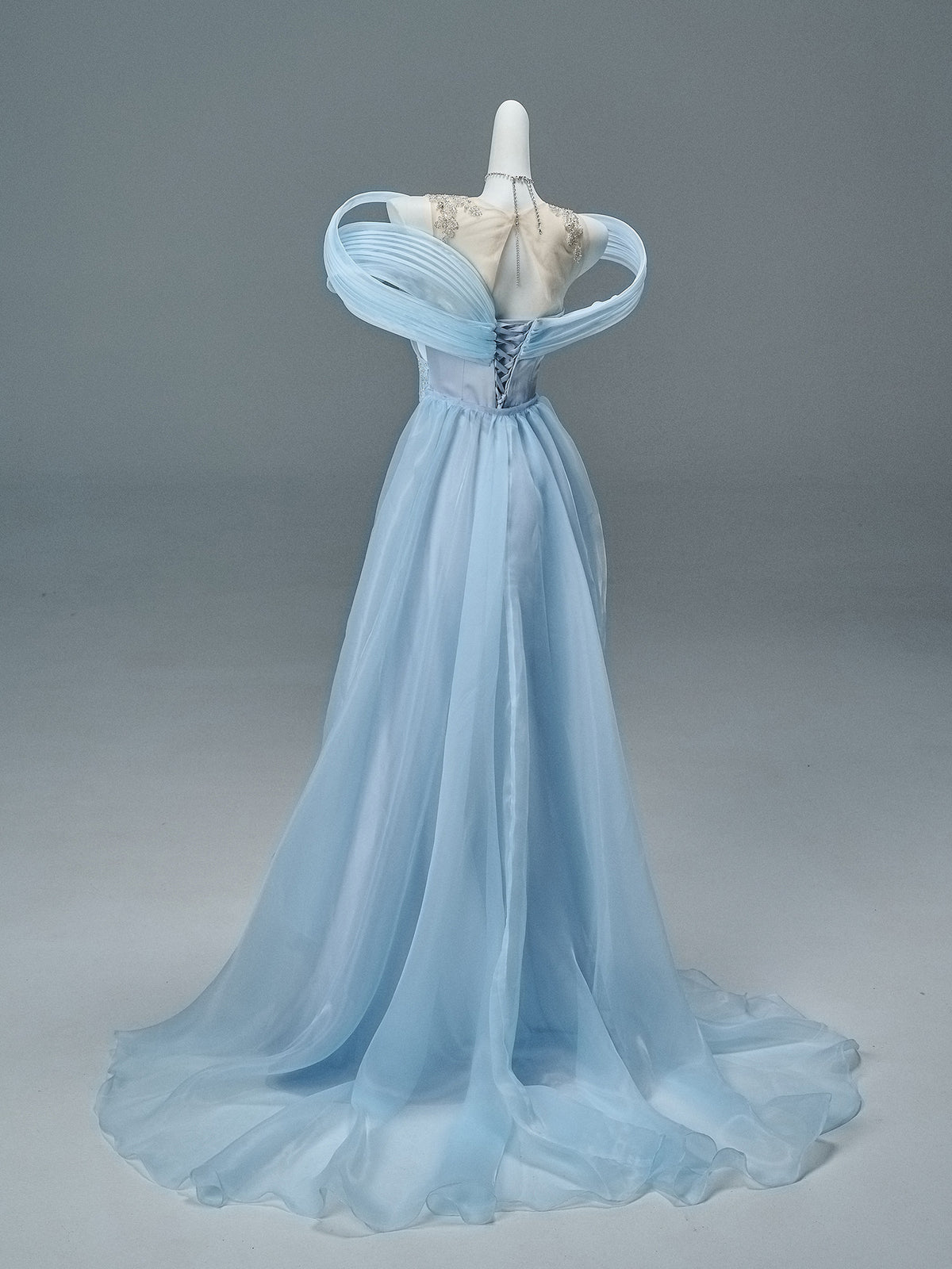 Statement Satin Evening Gown